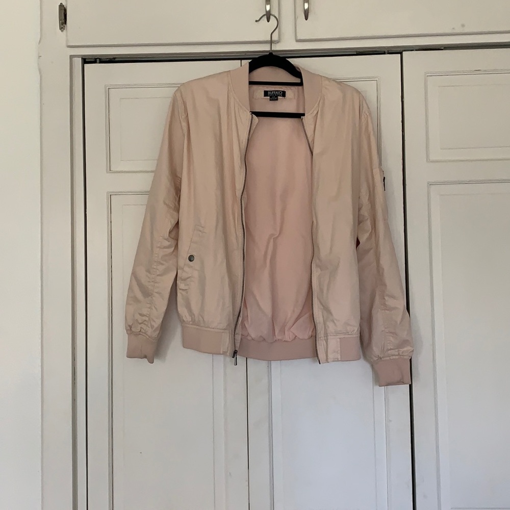 Baby Pink Bomber Jacket